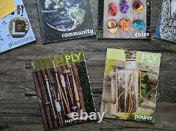 PLY Magazine 10 Past Issues Learn Spinning Yarn Neauveau Destash Lot 2