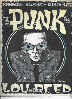 PUNK MAGAZINE #1 1976 LOU REED 1st Edition Punk Magazine
