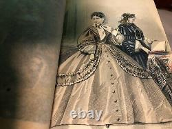 Peterson's Magazine Jan-Dec. 1861, 12 Color Fashion Plates