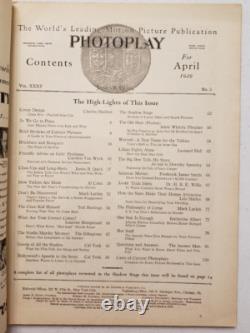 Photoplay Magazine April 1929 Clara BowLillian GishGary CooperGloria Swanson