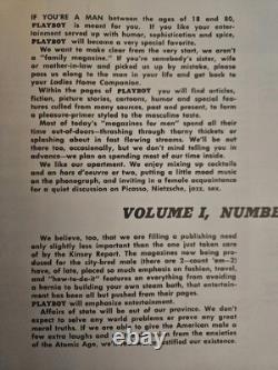 Playboy 1 Marilyn Monroe 1953 Facsimile Edition Amazing Condition. Exact Reprint