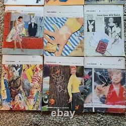 Playboy 1955 9 Issues Including February All Newstand Including Centerfolds