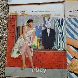 Playboy 1955 9 Issues Including February All Newstand Including Centerfolds