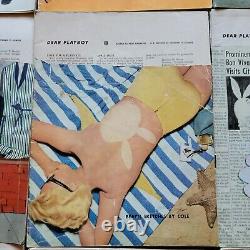 Playboy 1955 9 Issues Including February All Newstand Including Centerfolds