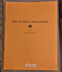 Playboy Philosophy Collection by Hugh M. Hefner Complete Four-Part Edition Playboy Philosophy Collection by Hugh M. Hefner Complete Four-Part Edition