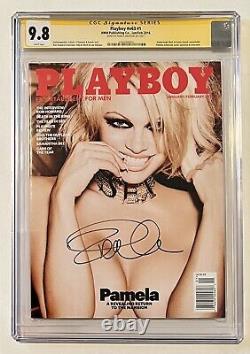 Playboy V63 #1 Jan/feb 2016. Cgc Ss 9.8. Signed Pamela Anderson. Pam Cover
