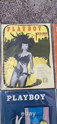 Playboy's magazines 1954 Full Year Set, Very Good condition, All Center Folds