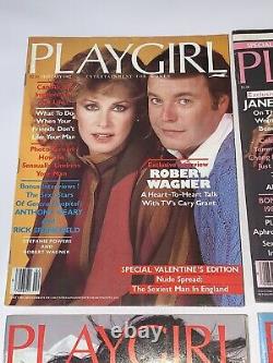 Playgirl Magazine (Lot of 8) June 1980 Feb. 1982 Paul Newman, Jack, Sylvester+
