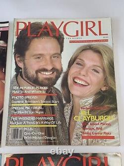 Playgirl Magazine (Lot of 8) June 1980 Feb. 1982 Paul Newman, Jack, Sylvester+