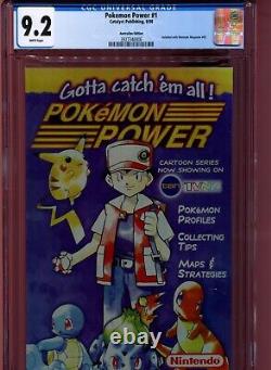 Pokemon Power Magazine Comic Cgc 9.2 1st Edition Mint Pikachu & Ash