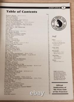 Press Club San Francisco Scoop Annual Magazine 1986