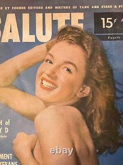 RARE 1946 SALUTE Magazine, Norma Jean Dougherty, Marilyn Monroe Cover