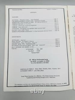 RARE 1972 Portcullis Lesbian Feminist Magazine 1st 2nd Published Lot Of 2