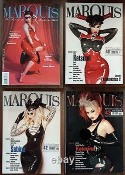 RARE 40 x MARQUIS Peter W. Czernich Rubber Dominatrix Latex Fashion Magazines PB