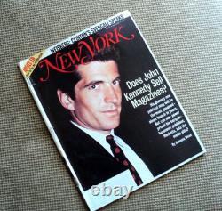 RARE George's John Kennedy Jr & Carolyn Bessette ALL 4 NY Magazines 1989- 1999 +