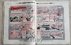 RARE Look Magazine February 27, 1940 Superman VS. Hitler & Stalin Comic WWII