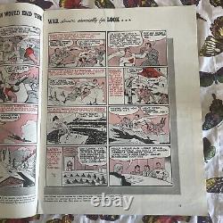 RARE Look Magazine February 27, 1940 Superman VS. Hitler & Stalin Comic WWII