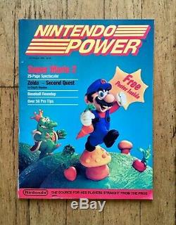 RARE! Nintendo Power Magazine 1 First Issue 1988 ZELDA POSTER MARIO INSERT MINT