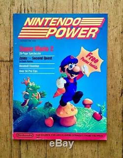 RARE! Nintendo Power Magazine 1 First Issue 1988 ZELDA POSTER MARIO INSERT MINT