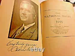 RARE SIGNED 1916! The National Issues Of 1916 Charles N. Fowler A GREAT 1ST EDIT