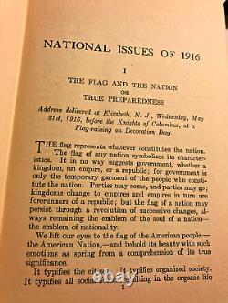 RARE SIGNED 1916! The National Issues Of 1916 Charles N. Fowler A GREAT 1ST EDIT