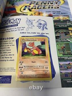 RARE Stage 1 Pokemon Charmeleon Card 24/102 + Nintendo Power Magazine Volume 118