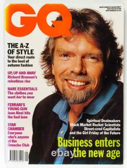 RICHARD BRANSON ALAN RICKMAN GAIL ELLIOTT JEAN ALESI GQ magazine September 1991