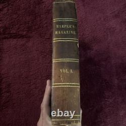 Rare! 1851 Harper's New Monthly Magazine Town-Ho's Story 1st MOBY DICK Melville