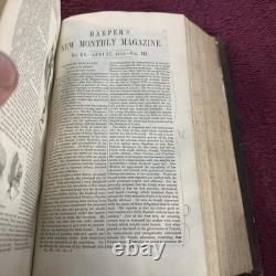 Rare! 1851 Harper's New Monthly Magazine Town-Ho's Story 1st MOBY DICK Melville