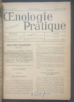 Rare 1908-1910 French Oenology Magazine Wine Making Grape Cultivating 32 Issues