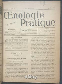 Rare 1908-1910 French Oenology Magazine Wine Making Grape Cultivating 32 Issues