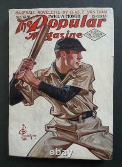 Rare 1911 Complete Popular Magazine Great Leyendecker Baseball Cover