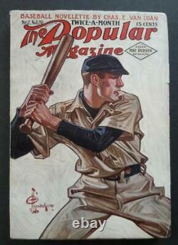 Rare 1911 Complete Popular Magazine Great Leyendecker Baseball Cover