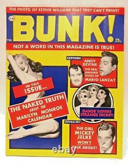 Rare 1956 first issue BUNK! Magazine V1 #1 Marilyn Monroe HIGH GRADE Stan Lee