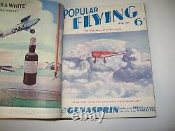 Rare 3rd Year 1934 April -1935 March POPULAR FLYING MAGAZINE, Vol. 3, No. 1-to-12