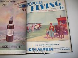 Rare 3rd Year 1934 April -1935 March POPULAR FLYING MAGAZINE, Vol. 3, No. 1-to-12