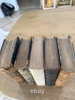 Rare Antique Harper's New Monthly Magazine Bound Volumes (5 Books) -19th Century