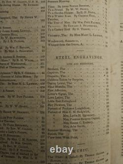 Rare Grahams Magazine 1848- 1st Edition With Edgar Allen Poe Volumes 22 & 23