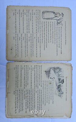 Rare Original 1869 Santa Claus and his Works McLoughlin Bros Linen Book Magazine
