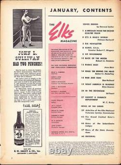 Rare! Robert A. Heinlein story Back of The Moon in ELKS MAGAZINE January 1947