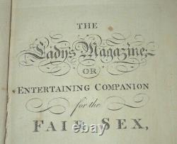 Rare The Lady's Magazine or Entertaining Companion Vol 25 Year 1794