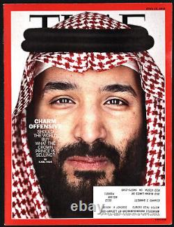 Rare Time Magazine April 16 2018 Prince Bin Salman Saudi Arabia Complete Issue