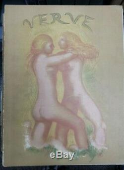 Rare Verve Magazine #5-6 1939 A. Maillol Cover Lithographs French Review Of Art