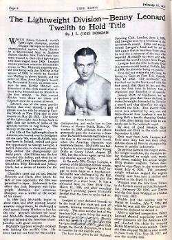 Rare Vintage Reprint of First Ever Edition of Boxing's Ring Magazine, 15.02.1922