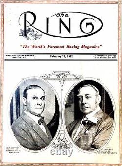 Rare Vintage Reprint of First Ever Edition of Boxing's Ring Magazine, 15.02.1922