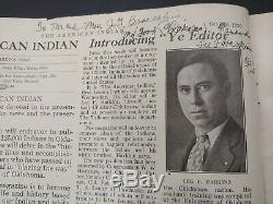 Rare signed No. 1, Vol. 1 The American Indian magazine Oct. 1926 + May 1928