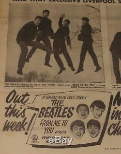 Record Mirror 13 April 1963 Beatles Gerry Pacemakers Mersey Beat Gene Vincent