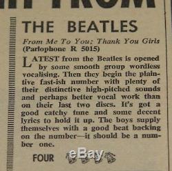 Record Mirror 13 April 1963 Beatles Gerry Pacemakers Mersey Beat Gene Vincent