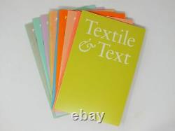 Richard MARTIN / Textile & Text 10 Volumes 1st Edition 1992