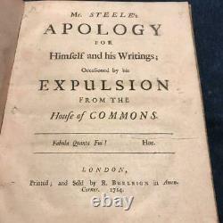 Richard Steele Apology. 1714 First Edition